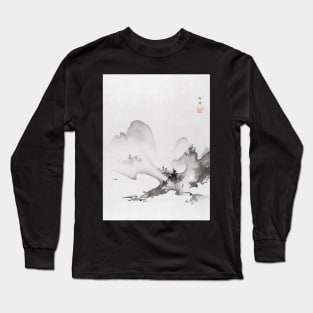 Lake and Mountains Japanese Art Long Sleeve T-Shirt